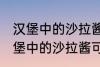 汉堡中的沙拉酱可以用炼乳代替吗 汉堡中的沙拉酱可不可以用炼乳代替