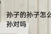 孙子的孙子怎么称呼 孙子的孙子叫玄孙对吗