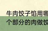 牛肉饺子馅用哪个部位的牛肉 牛的那个部分的肉做饺子馅比较好吃