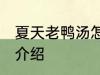 夏天老鸭汤怎么煲 夏季老鸭汤的做法介绍