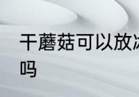 干蘑菇可以放冰箱吗 干蘑菇能放冰箱吗