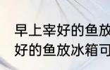 早上宰好的鱼放冰箱能保鲜吗 早上宰好的鱼放冰箱可以保鲜吗