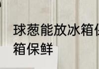 球葱能放冰箱保鲜吗 球葱是否能放冰箱保鲜