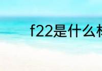 f22是什么材质 f22是啥材质