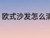 欧式沙发怎么清洗 欧式沙发如何清洗