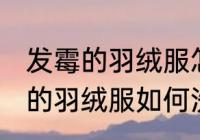 发霉的羽绒服怎么洗能洗掉霉点 发霉的羽绒服如何洗能洗掉霉点
