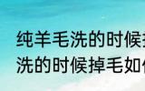 纯羊毛洗的时候掉毛怎么处理 纯羊毛洗的时候掉毛如何处理