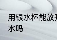 用银水杯能放开水吗 银水杯可以放热水吗