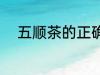 五顺茶的正确做法 什么是五顺茶