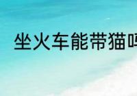 坐火车能带猫吗 坐火车可以带猫吗