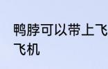 鸭脖可以带上飞机吗 鸭脖能不能带上飞机