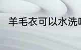 羊毛衣可以水洗吗 羊毛衣能水洗吗