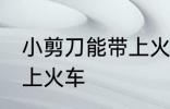 小剪刀能带上火车吗 小剪刀能不能带上火车