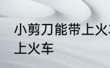 小剪刀能带上火车吗 小剪刀能不能带上火车