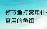 掉节鱼打窝用什么最好 如何做钓鱼打窝用的鱼饵