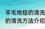 羊毛地毯的清洗方法是什么 羊毛地毯的清洗方法介绍
