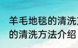 羊毛地毯的清洗方法是什么 羊毛地毯的清洗方法介绍